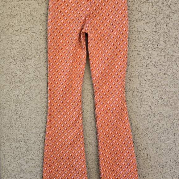 Zara Geometric Bellbottom Pants - Picture 5 of 6